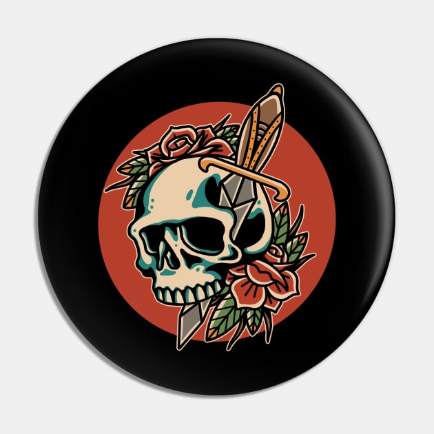 skull and roses Pin by ahmad dodi