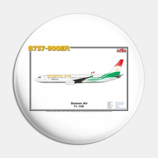 Boeing B737-900ER - Somon Air (Art Print) Pin