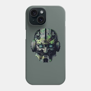 Camo Robot Head Phone Case