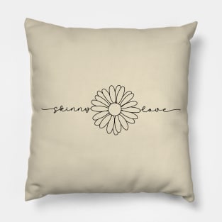 Line Drawing Flower Art Pillow