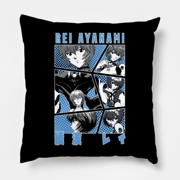 rei ayanami Pillow by Retrostyle