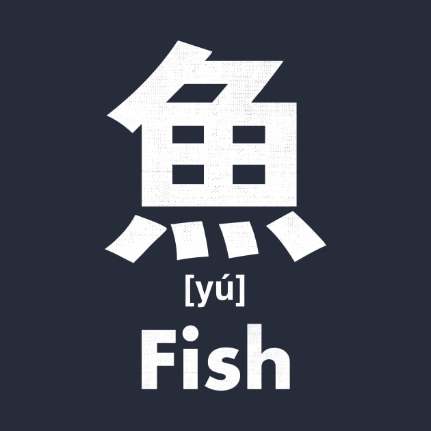 Fish Chinese Character (Radical 195) by launchinese