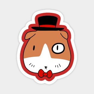 Fancy Guinea Pig Face Magnet