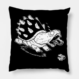 Insane Tortoise and Hare (Black Only) Pillow