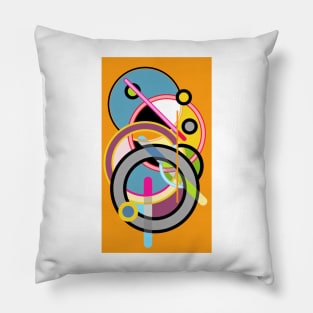 Expressive automatism abstract 636 Pillow