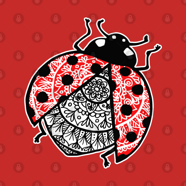 Ladybug Mandala by julieerindesigns