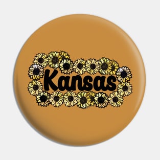 Kansas Sunflowers Pin