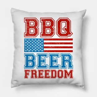 BBQ Beer Freedom Pillow