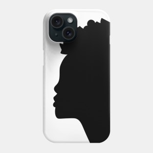 Woman in profile Phone Case