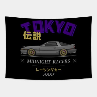 Midnight Racer Silver MK3 A70 JDM Tapestry