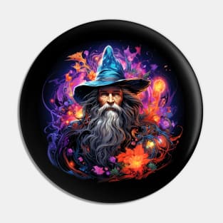 Colorful Wizard Pin