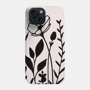 Minimal flowers Phone Case