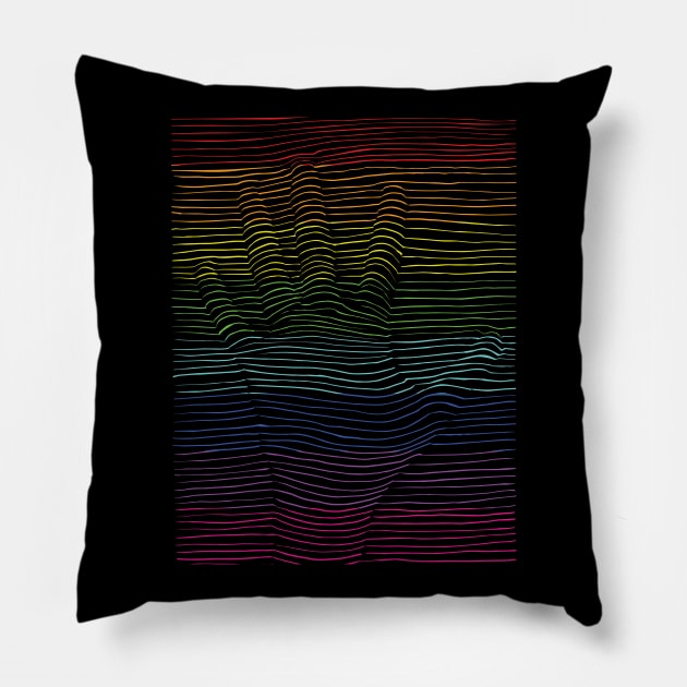 The Rainbow Hand (3D) Pillow by Prosper88