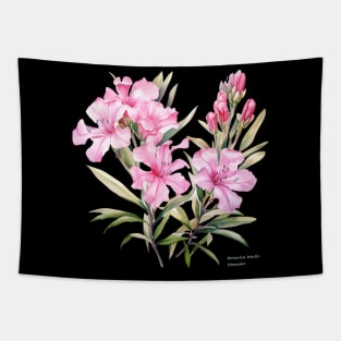 Botanica letalis - Oleander, beautiful flower, Botanical Tapestry