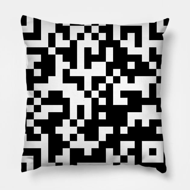Mysterious QR Code Pillow by lovrokatic