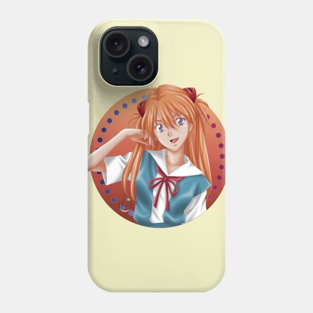 Asuka Sohryu Langley Phone Case by AudreyWagnerArt