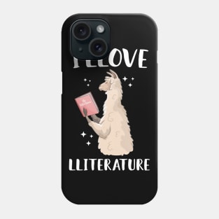 I Llove Literature Cute Llama Phone Case