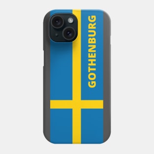 Gothenburg City in Swedish Flag Phone Case