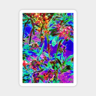 Crazy Bright Rainbow Garden Magnet