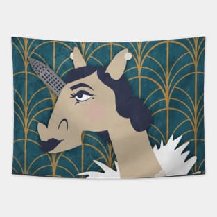 Feeling Art Deco Unicorn Tapestry