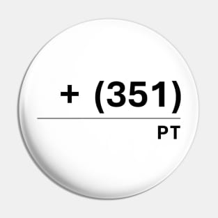 Portugal Country Code Graphic Representation Pin