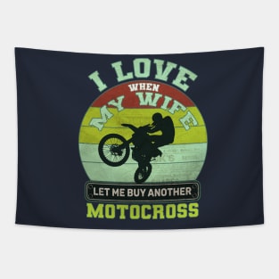 i love when my wife let me buy another Motocross Tapestry