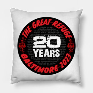 Great Refuge 20th Roll Call logo Pillow