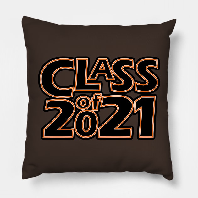 Grad Class of 2021 Pillow by gkillerb