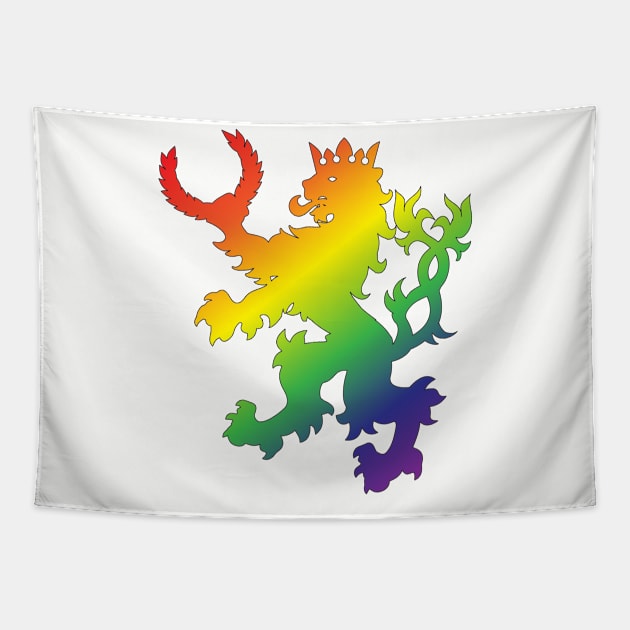 An Tir Pride - Pride - Silhouette Tapestry by Yotebeth