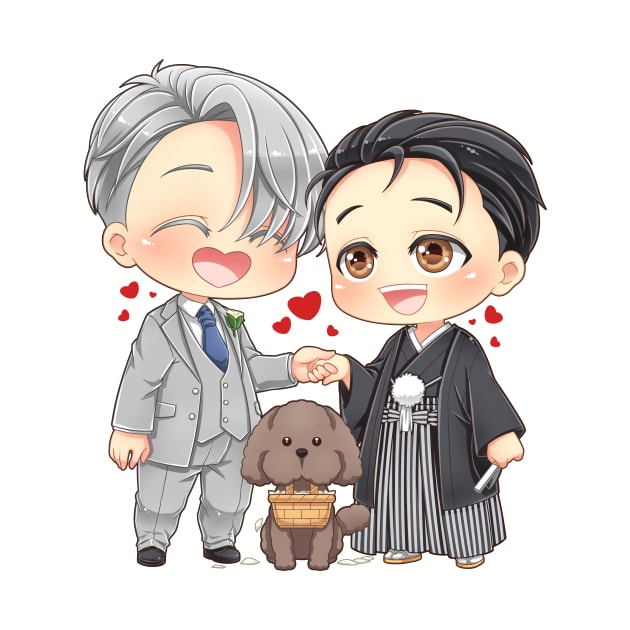 Wedding Victor Yuuri Yuri on Ice by tessacreativeart