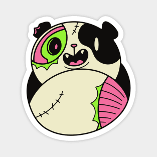 Cute Zombie Panda // Funny Halloween Animals Magnet