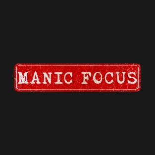 vintage retro plate Manic Focus T-Shirt