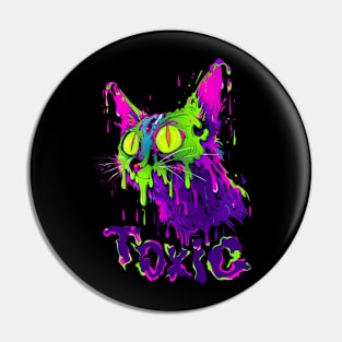 Toxic cat Pin