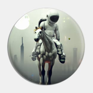 Astronaut and Horse Pin