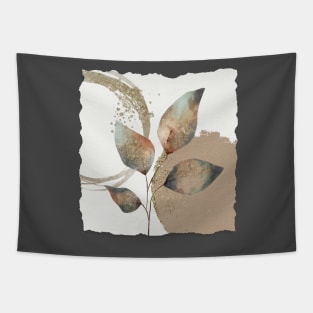 Botanical leaves neutral Tapestry