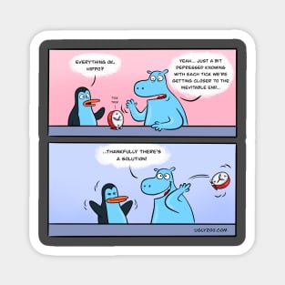 "The Solution" for Zoo Pals of the Ugly Zoo Comic Strip Magnet