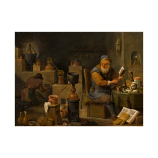 The Alchemist by David Teniers the Younger T-Shirt