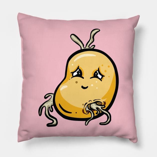 Garden Tips Toons the Happy Potato Pillow by Garden Tips Toons