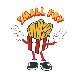 Small fry; child; children; baby; infant; chips; fries; french fry; funny; cute; character; cartoon; T-Shirt