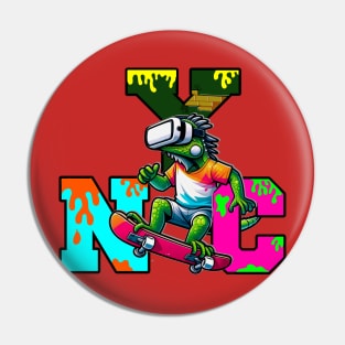 NYC SKATE ART Pin