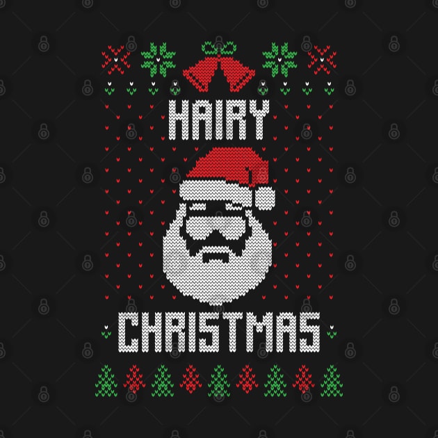 Hairy Christmas Funny Ugly Christmas Sweater by BadDesignCo