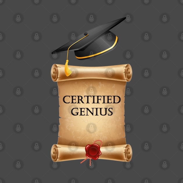 CERTIFIED GENIUS by DESIGNSBY101