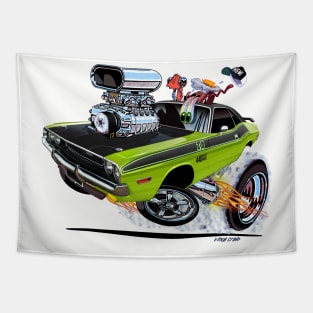 Vince Crain High Octane 1970 Challenger sublime Tapestry