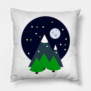 Snowy Night Pillow