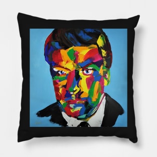 Sir Michael Caine Pop Portrait 003 Pillow