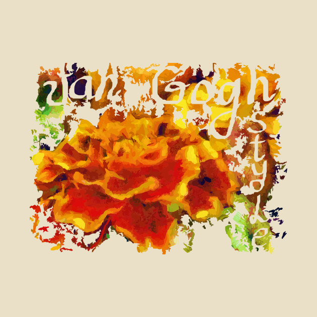 Van Gogh Style Red Yellow Flower Painting Artwork Mug Teepublic