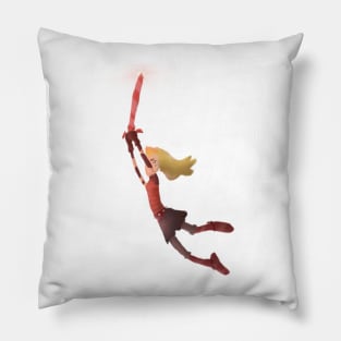 Our red goddess, Sasha (an Amphibia sticker) Pillow