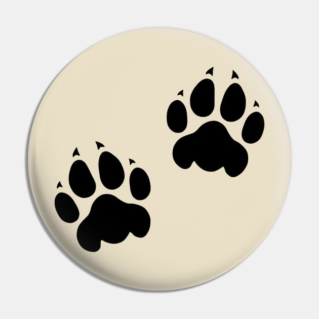 Lion Paw Prints Pin by Lady Lilac