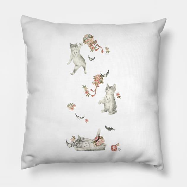 Kitten Play Pillow by sinagaki