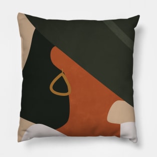 Tropical Girl, Boho Earthy II Pillow